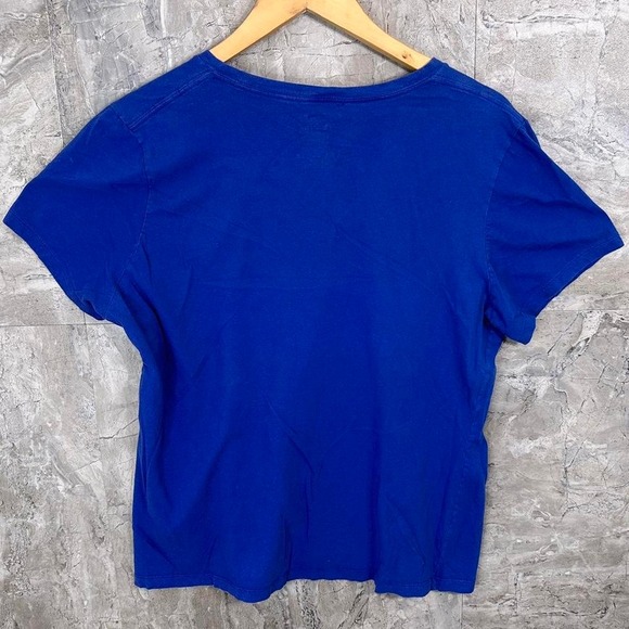 Blue Phillies V neck baseball tee women's 2XL MLB‎ Philadelphia #baseball - Picture 4 of 4